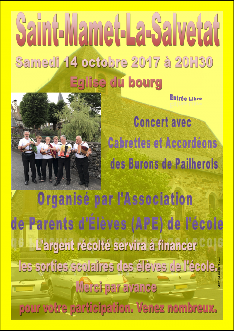 Concert Eglise de St MAMET